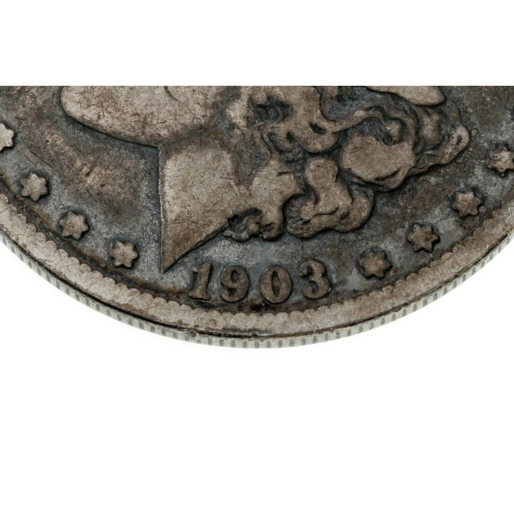 1903-S $1 Silver Morgan Dollar in Good Condition, Toned Both Sides, Full Rims