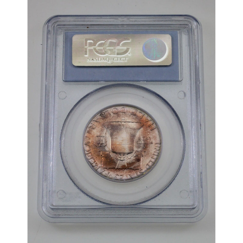 1955 50C Silver Franklin Half Dollar Proof Graded by PCGS as PF67! Nice Toning!