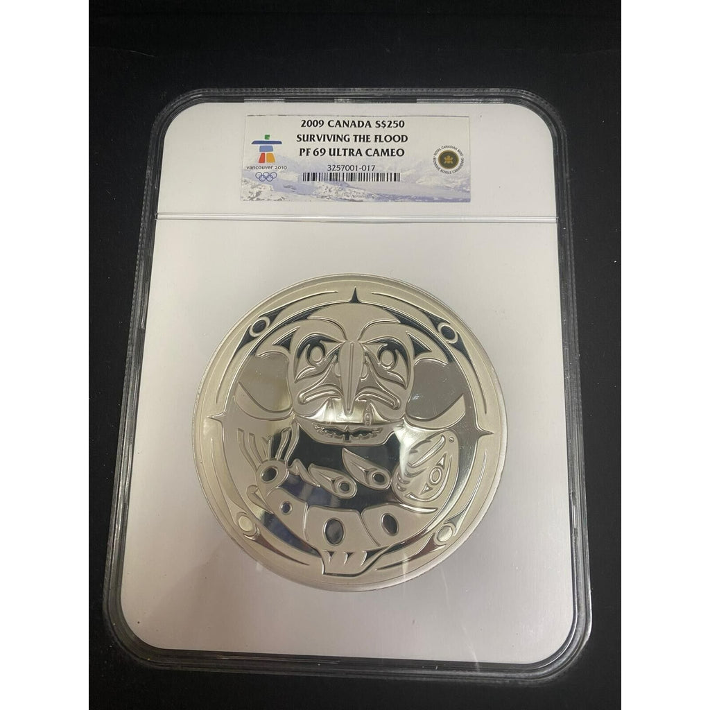 2009 Canada S$250 1 Kilo Silver "Surviving the Flood" NGC PF69 Ultra Cameo Box