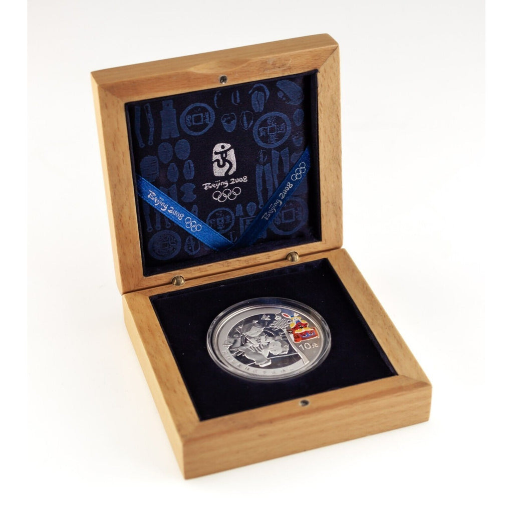 2008 China Beijing Olympics Silver Commemorative 4 Coin Set w/ Box/CoAs Series I