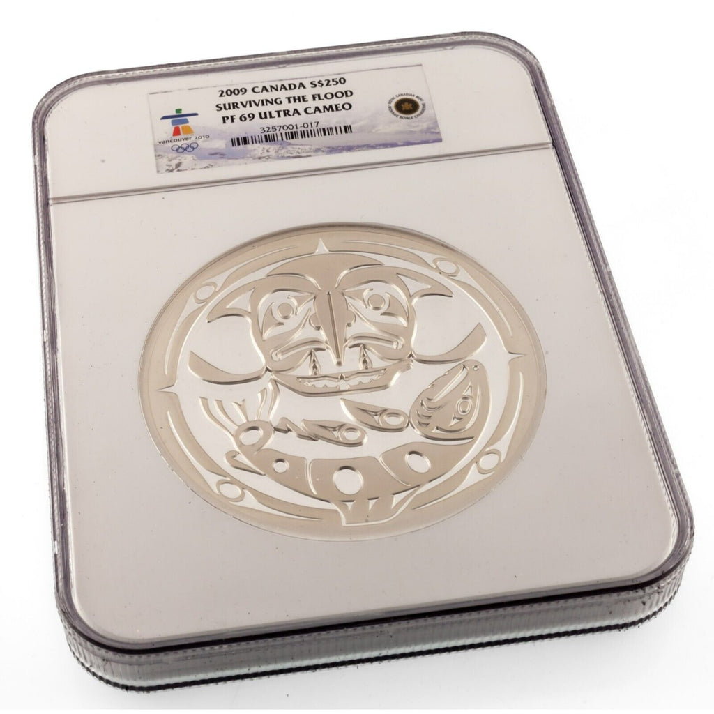2009 Canada S$250 1 Kilo Silver "Surviving the Flood" NGC PF69 Ultra Cameo Box