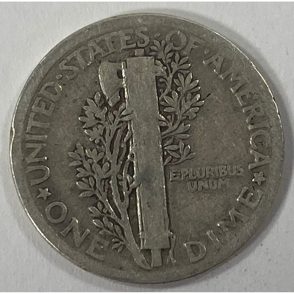 1921 10C Mercury Dime in Very Good Condition, Full Rims & 4-Digit Date