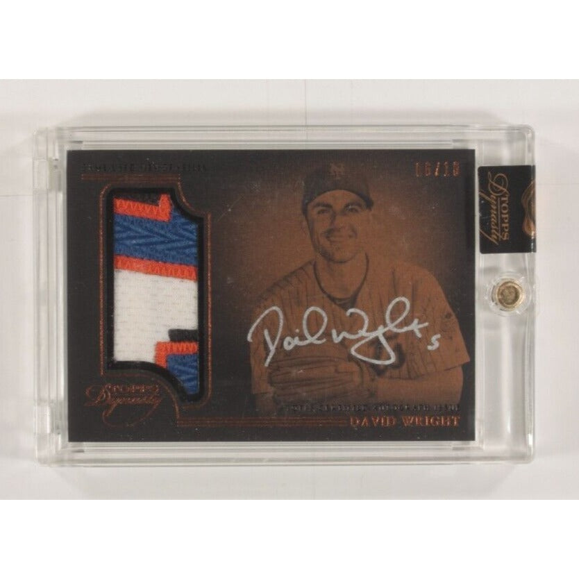 2014 Topps Dynasty David Wright With Jersey Patch Silver Autograph #APDW7 /10