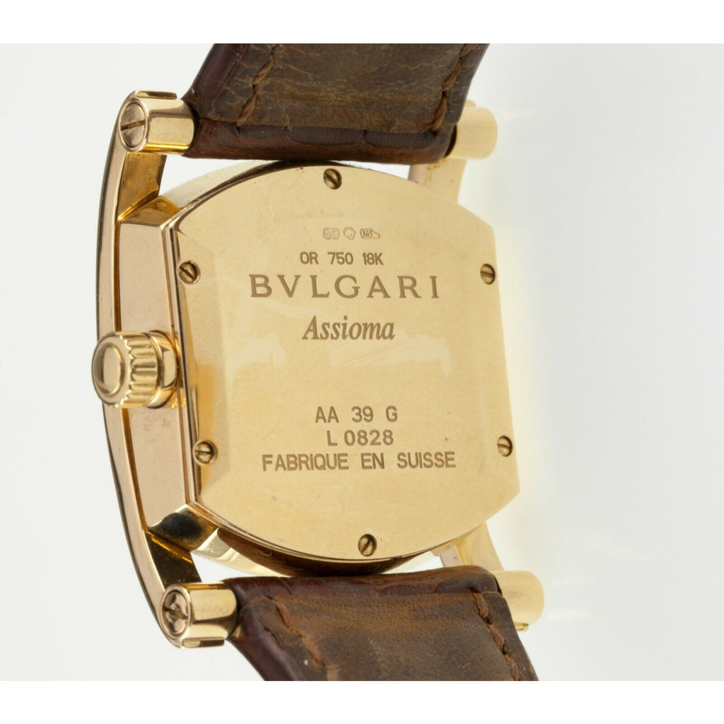 Bulgari Bvlgari Assioma Women's 18k Yellow Gold Quartz Watch w/ Box & Papers 39G