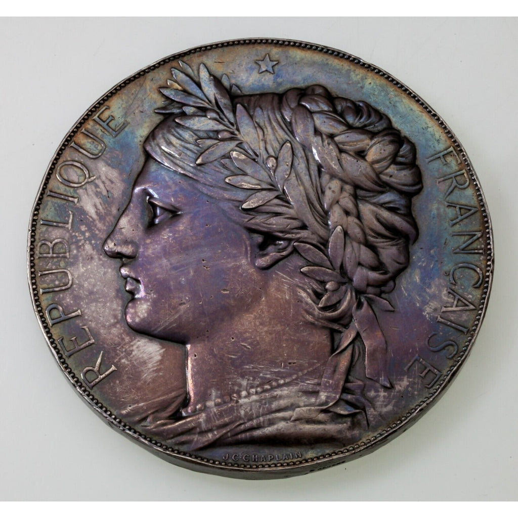 1878 Silver Award Medal, Paris World's Fair by Chaplain 68 mm Wide