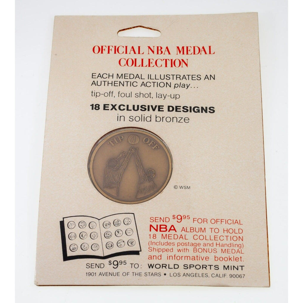 Four Official NBA Medal 39MM in BRONZE  By World Sports Mint