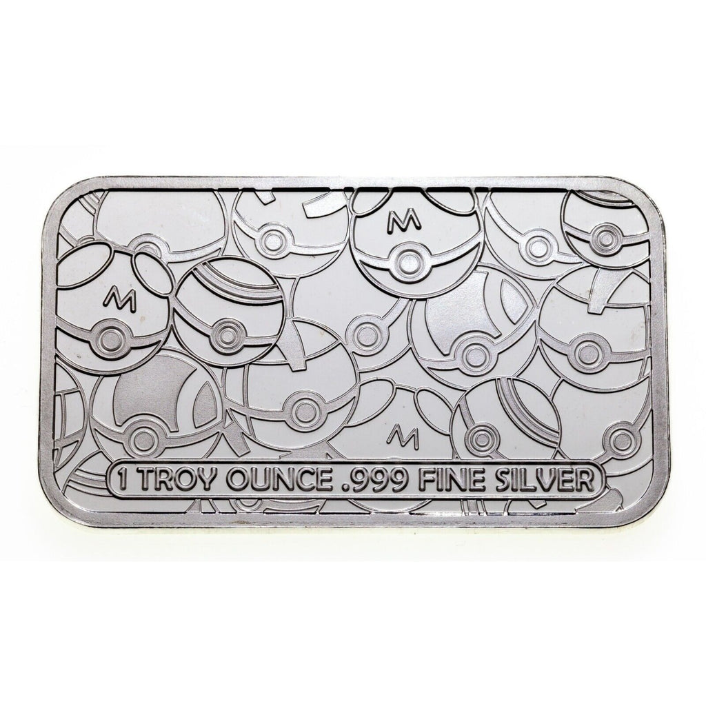 Pokemon Charizard 1 oz. .999 Fine Silver Art Bar