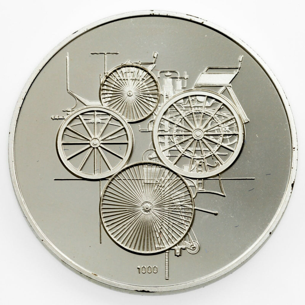 Rare 1986 Daimler-Benz Germany 100th Anniversary Silver Commemorative Medal