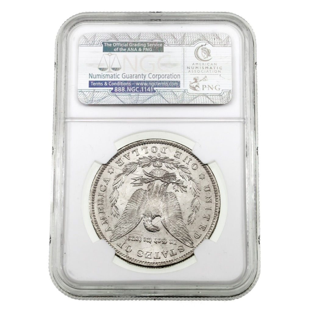 1883-O $1 Silver Morgan Dollar Graded by NGC as MS-63