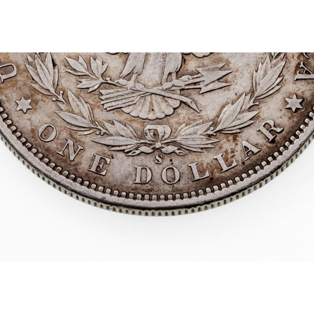 1898-S $1 Silver Morgan Dollar in Extra Fine XF Condition, Nice Rim Toning