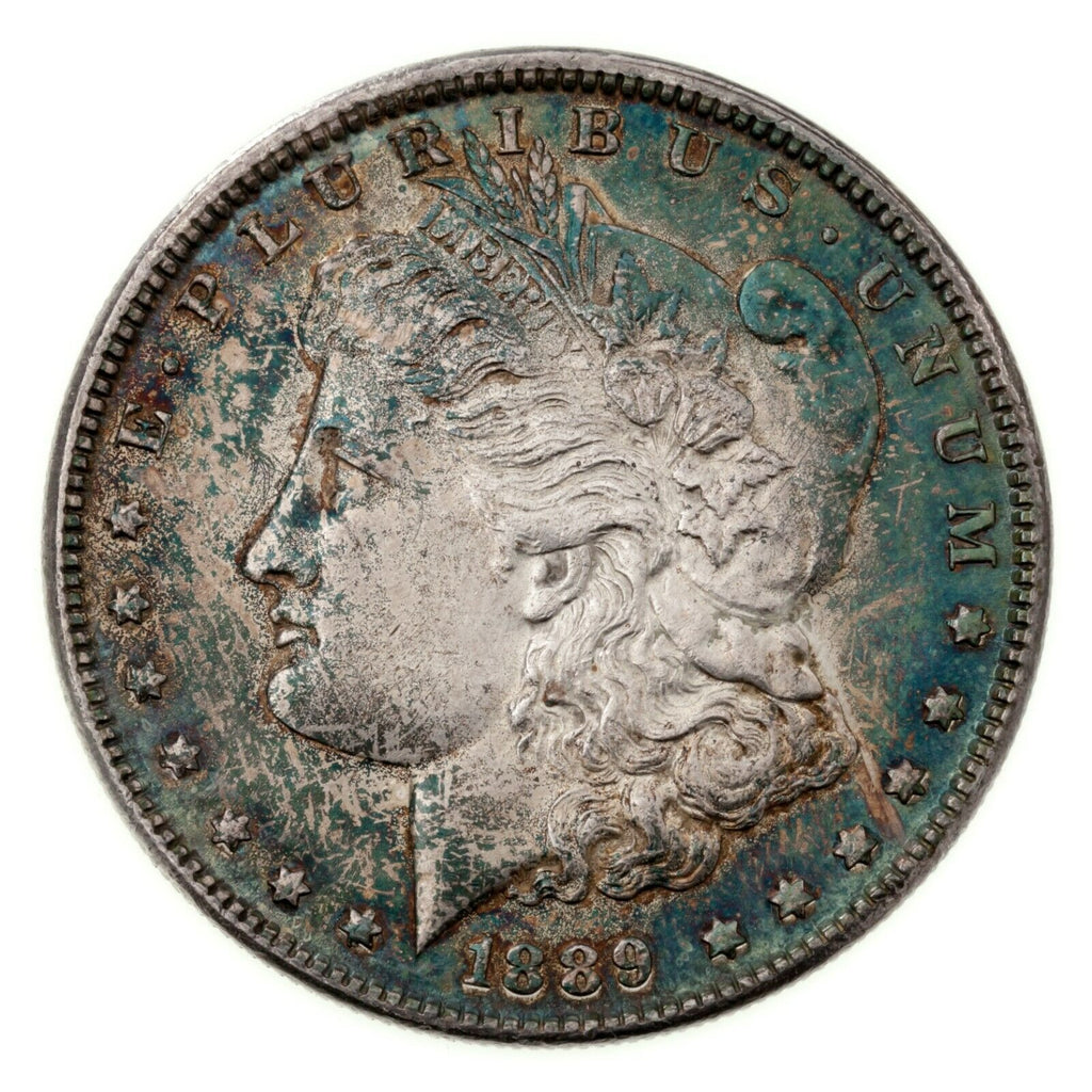 1889 $1 Morgan Silver Dollar Toned in Choice BU Condition, Excellent Eye Appeal