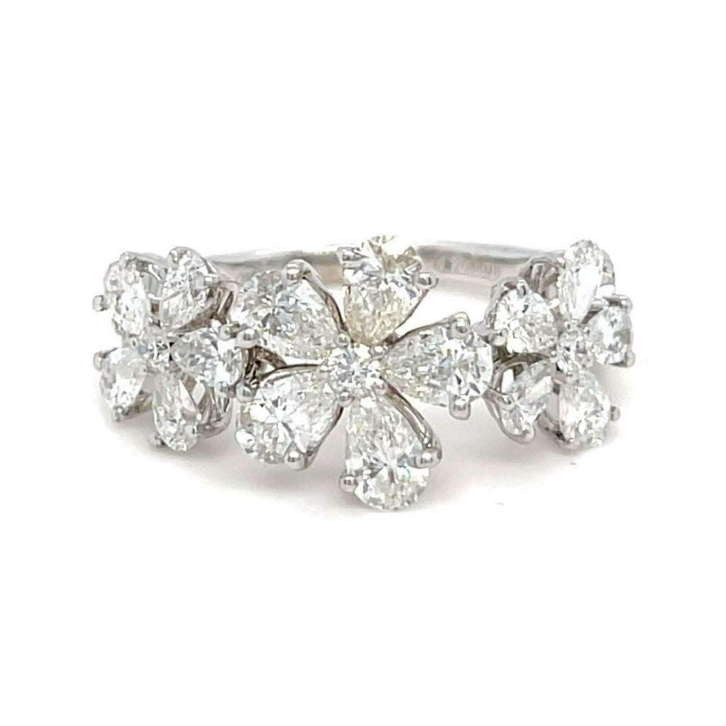 Jovane 18k White Gold and 2.75ct Diamond Ring Size 6.75 4.3 grams