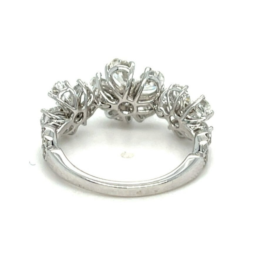 Jovane 18k White Gold and 2.75ct Diamond Ring Size 6.75 4.3 grams