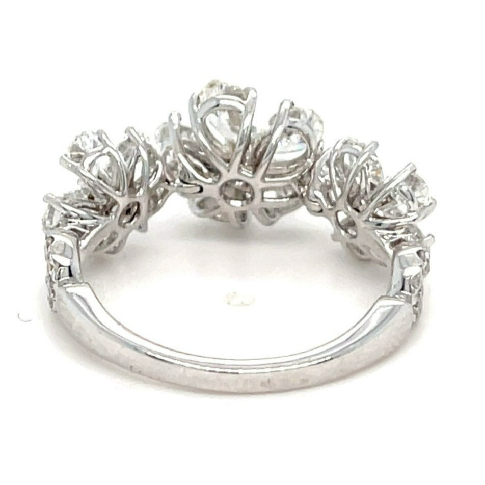 Jovane 18k White Gold and 2.75ct Diamond Ring Size 6.75 4.3 grams