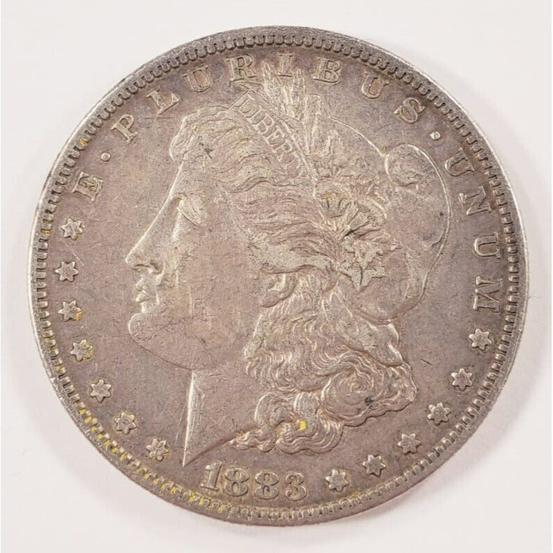 1883-S $1 Silver Morgan Dollar in Extra Fine XF Condition, Light Gray Color