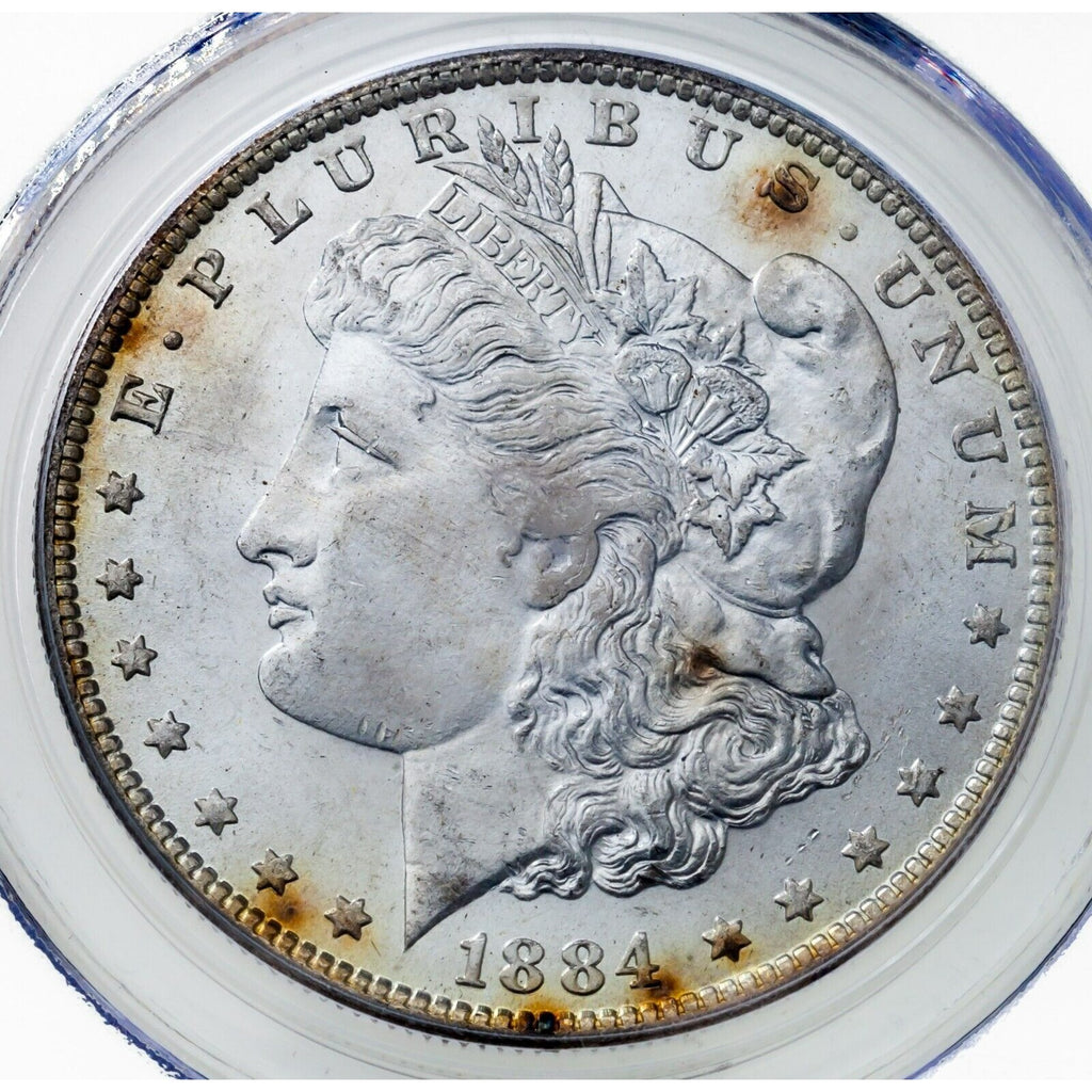 1884-O $1 Silver Morgan Dollar Graded by PCGS as MS-64! Gorgeous