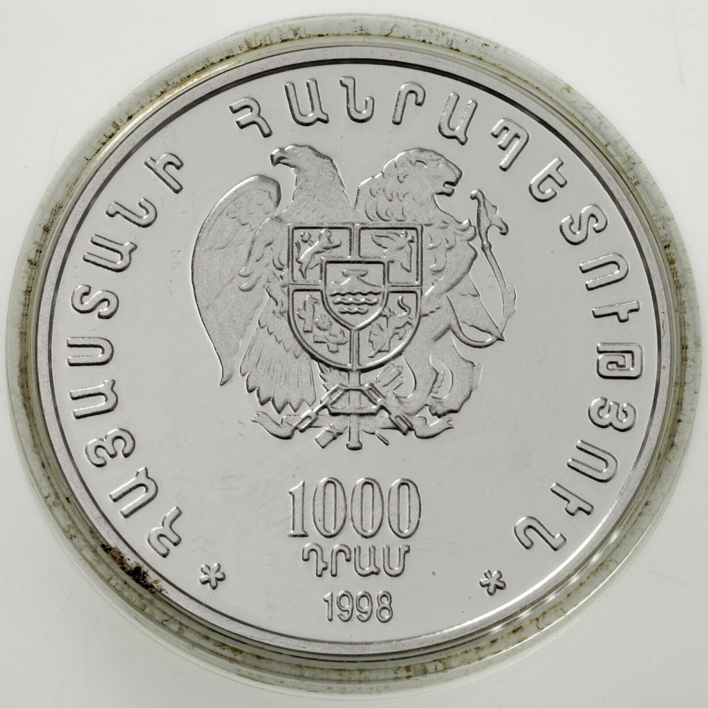 1998-1999 Armenia 1000 & 5000 Dram KM# 85 & 89 Proof Coin Lot of 2