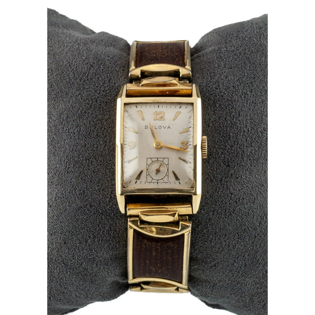 Bulova Men's 14k Yellow Gold Dress Watch w/ Vintage Speidel Expansion Bracelet