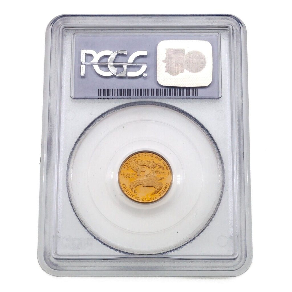 2001-W $5 Gold American Eagle Proof Graded by PCGS as PR69DCAM