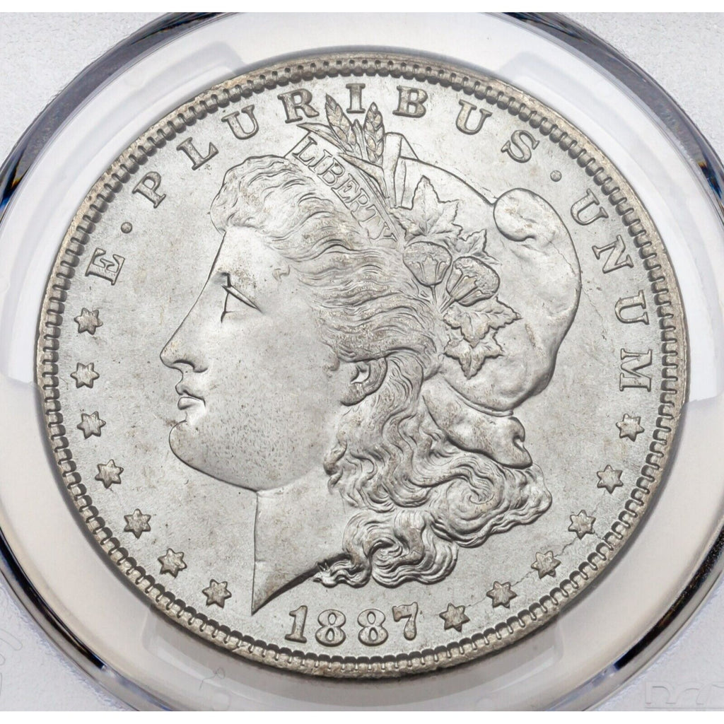 1887 $1 Silver Morgan Dollar Graded by PCGS as MS-66! High Grade Morgan!