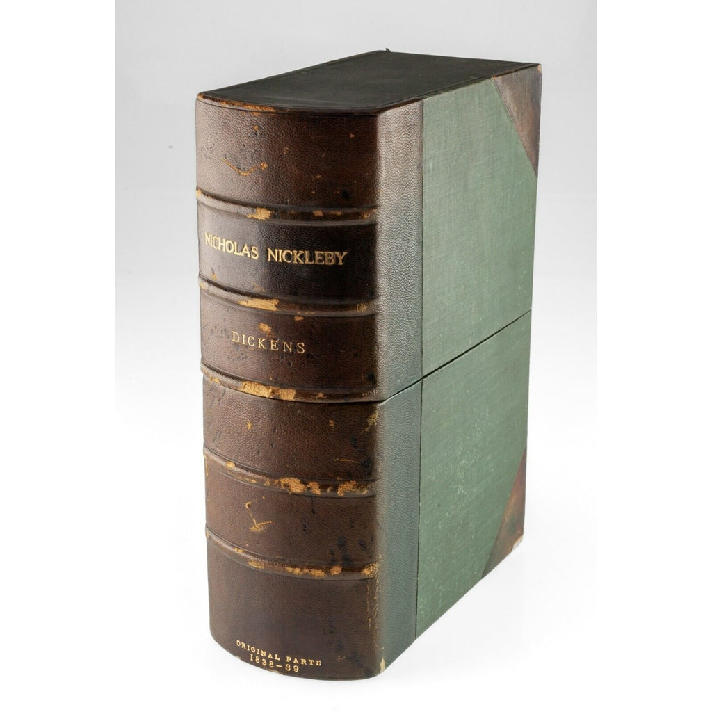 "Nicholas Nickleby" 1st Edition Charles Dickens Serialized 19 Volumes Great!