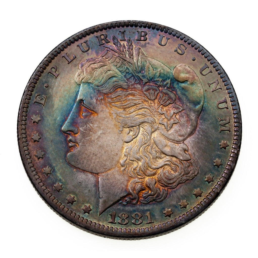 1881-O $1 Silver Morgan Dollar in BU Condition, Terrific Eye Appeal, Cool Toning