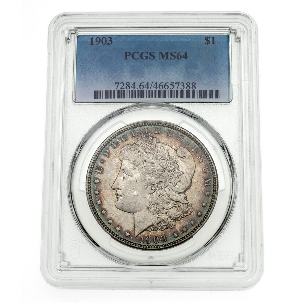 1903 $1 Silver Morgan Dollar Graded by PCGS as MS-64