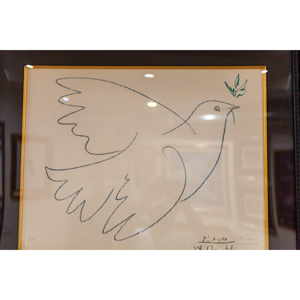"Dove of Peace" Lithograph by Pablo Picasso Signed & Numbered 142/350 1961