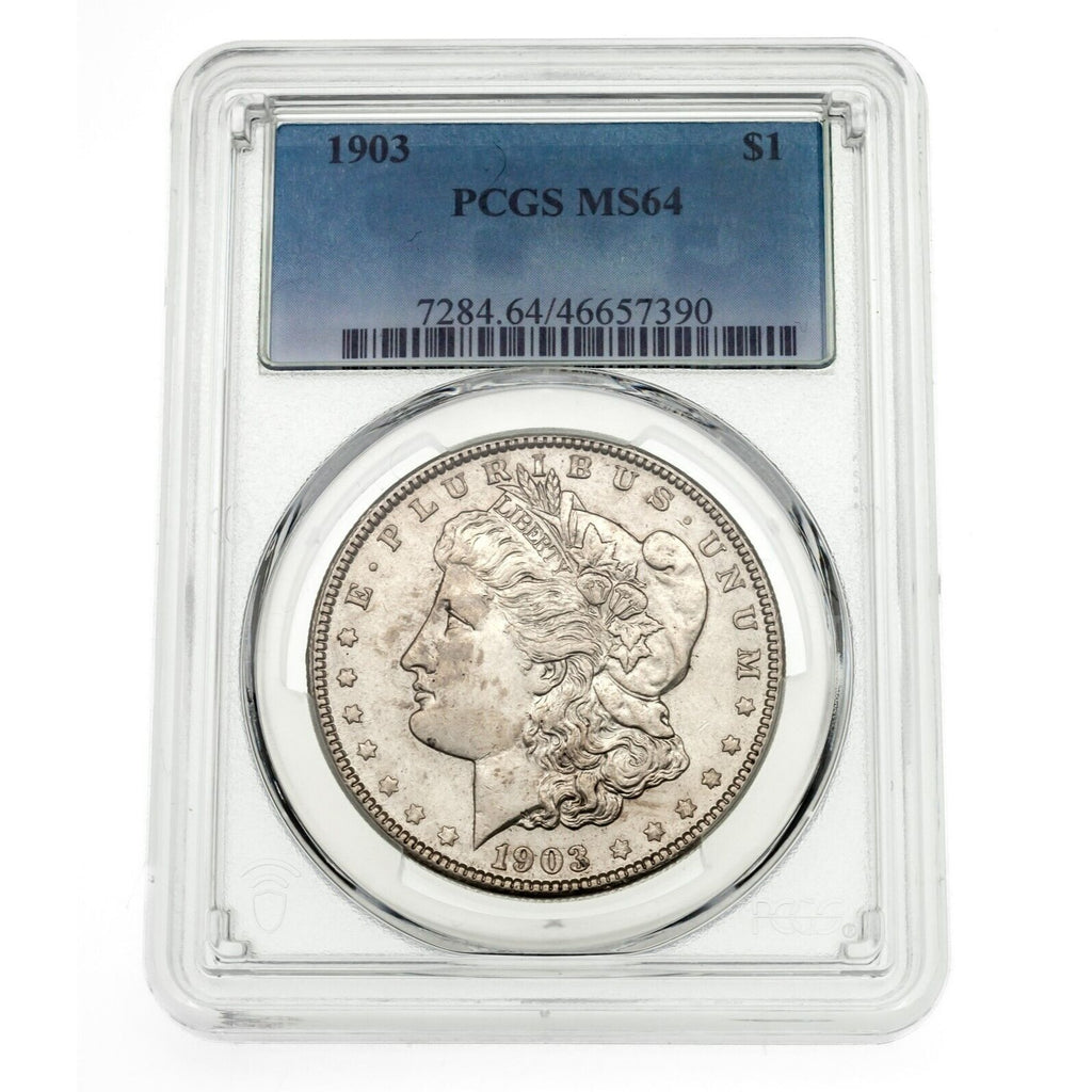 1903 $1 Silver Morgan Dollar Graded by PCGS as MS-64