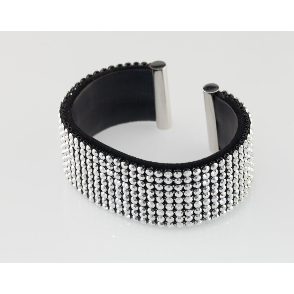 Daniel Swarovski Thin Rigid Cuff Crystal Bracelet w/ Original Box and Pouch