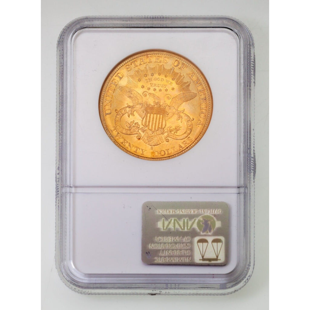 1897-S $20 Gold Liberty Double Eagle Graded by NGC as MS-63