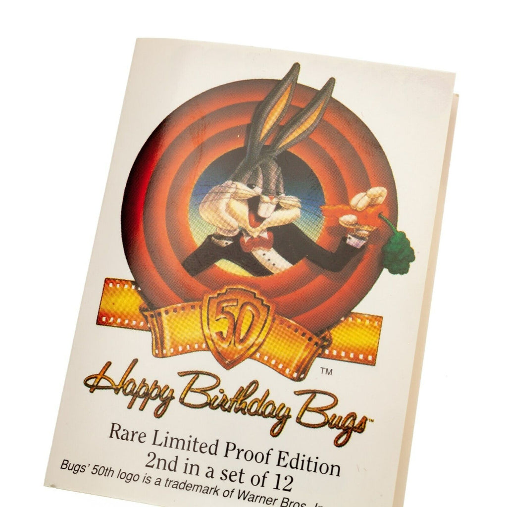 Warner Bros Bugs Bunny "What's Up Doc?" 50th Birthday 1 oz Silver Round w/ CoA