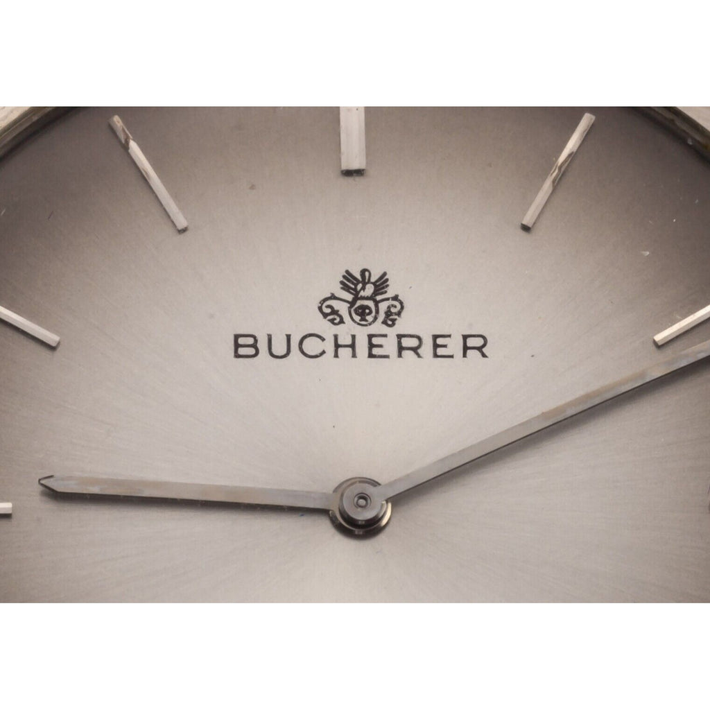 Bucherer 18k White Gold Hand-Winding Watch w/ Original Box 2545