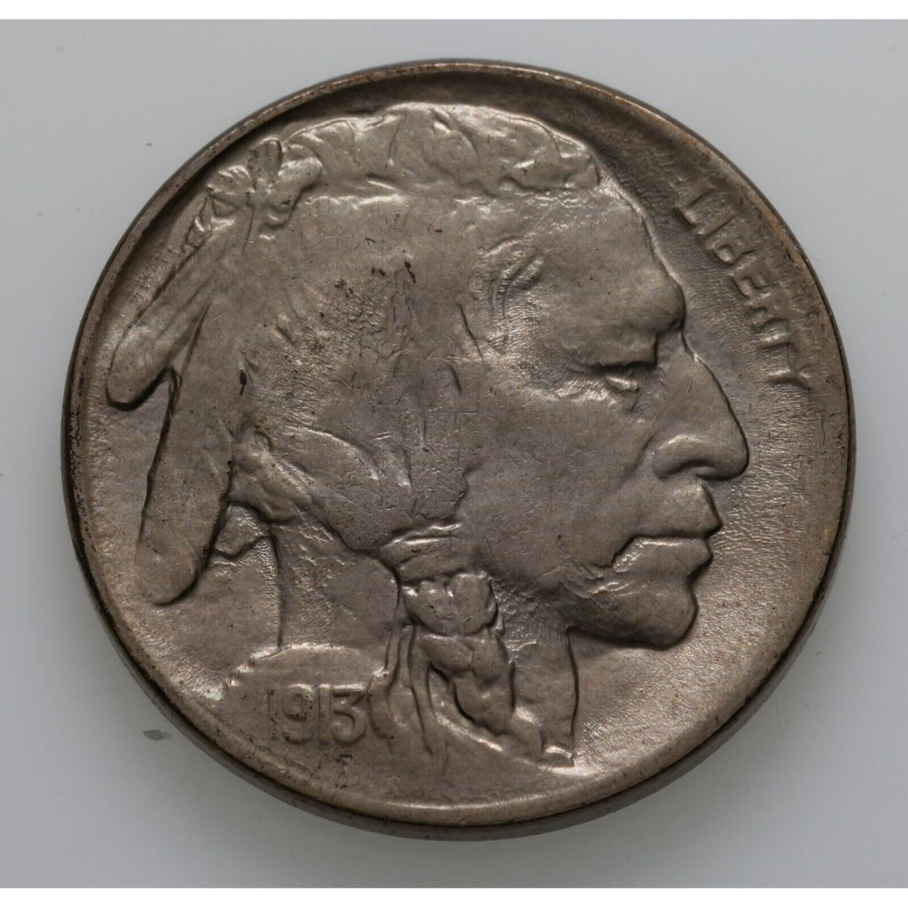 1913 5C Type 2 Buffalo Nickel Choice BU, Excellent Eye Appeal & Luster