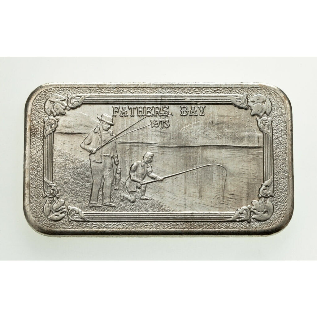 1973 Silver 1oz Art Bar Collection of 3