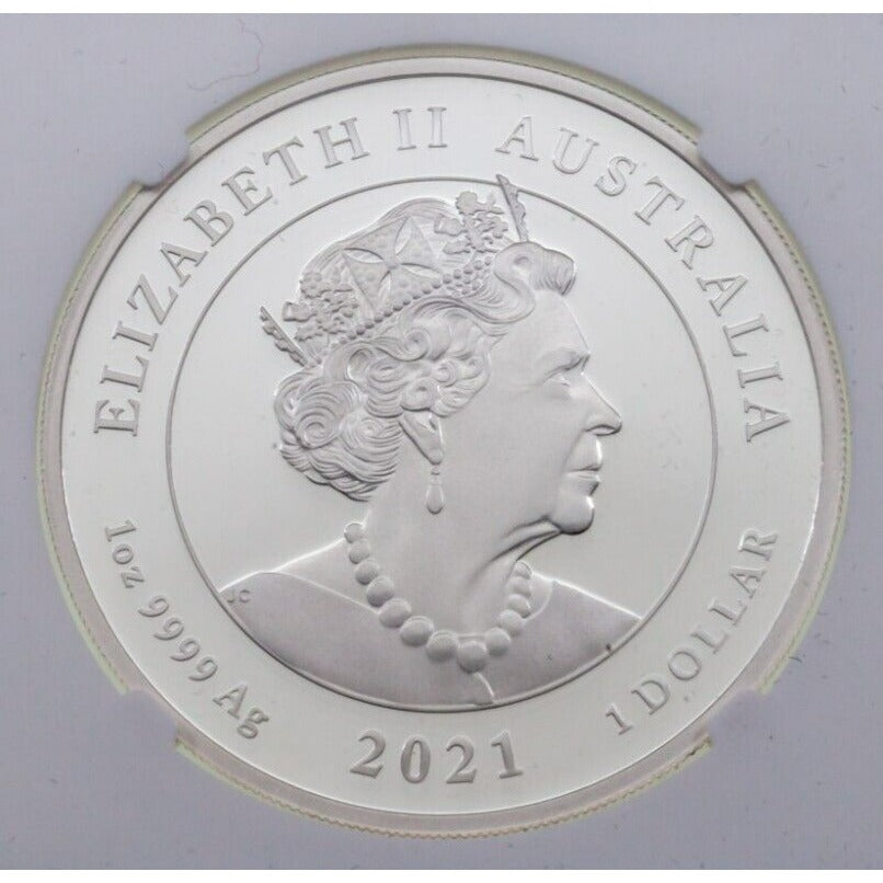 2021-P Australia S$1 Queen Elizabeth II 95th Birthday NGC PF-70 Cameo