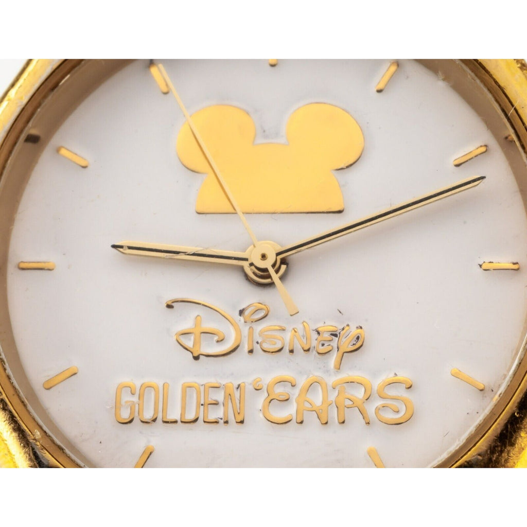 Disney Golden Ears Men's Gold-Plated Retirement Watch Rare Collectible!