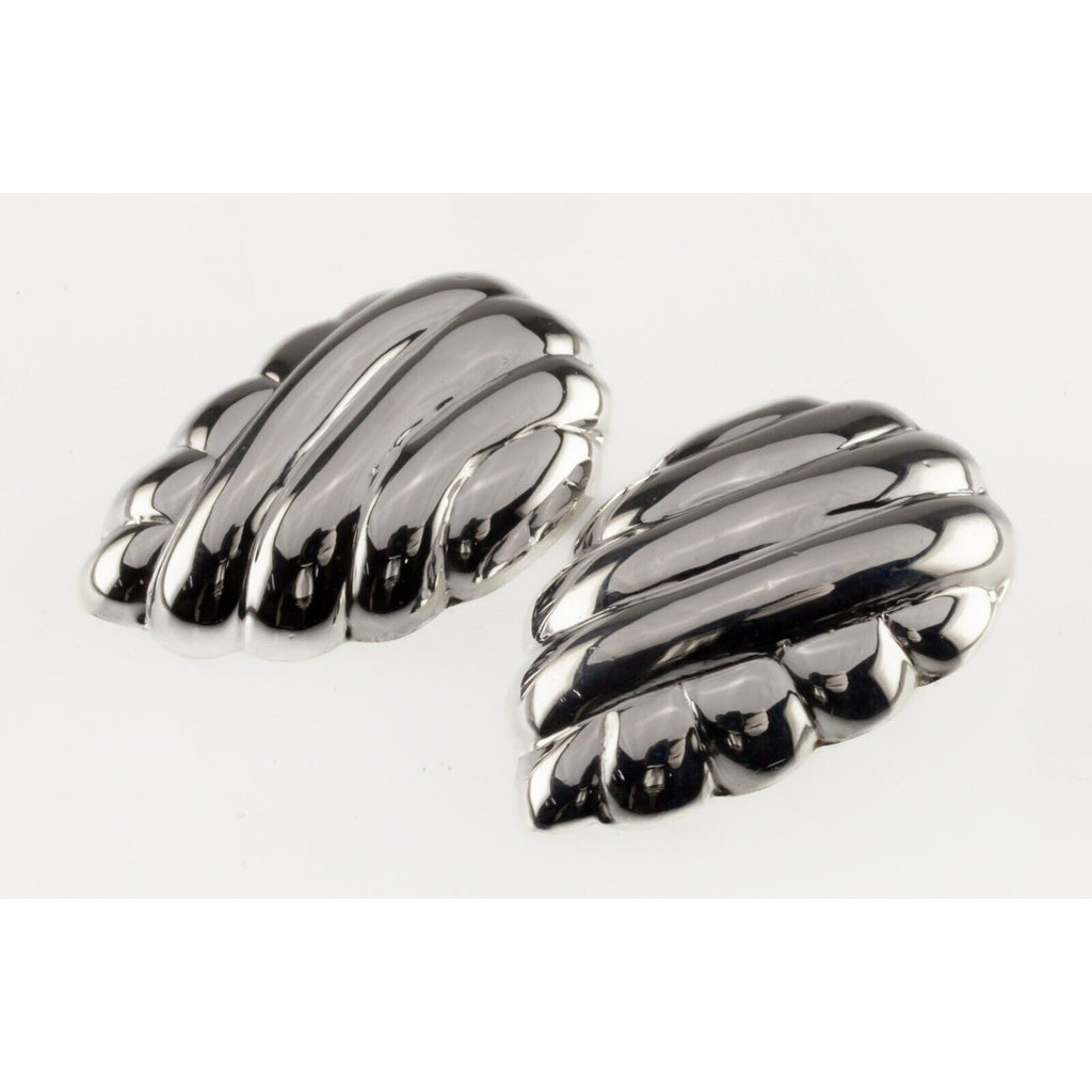 Sterling Silver Clip-On Leaf Earrings Gorgeous!