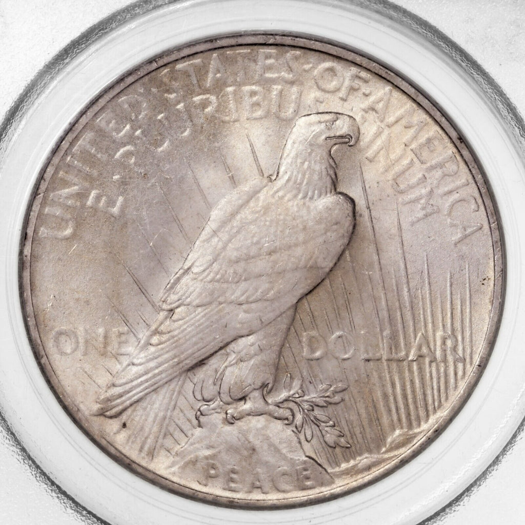 1923 $1 Silver Peace Dollar Graded by PCGS as MS-64! Gorgeous Coin!