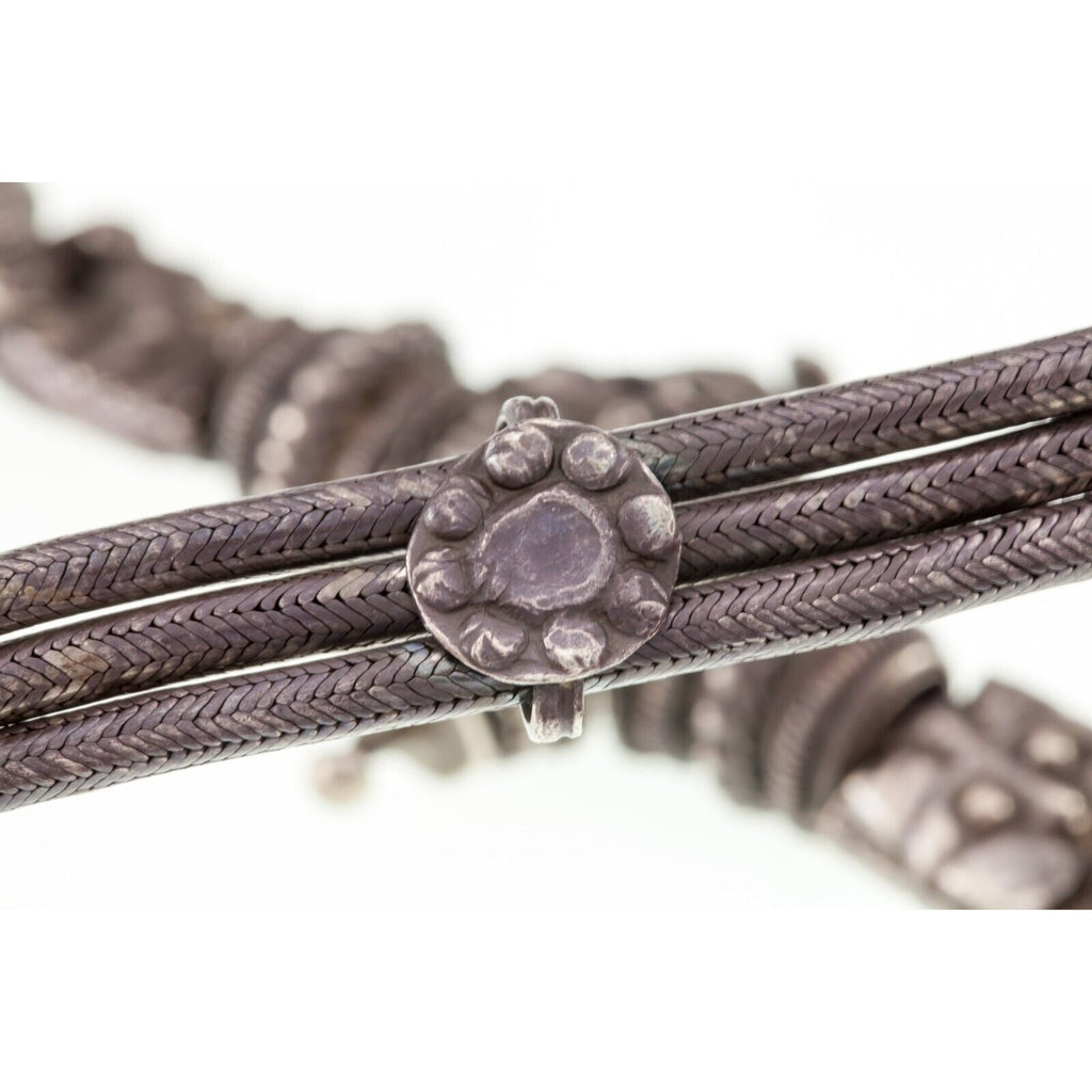 Vintage Traditional Indian Maiden's Silver Belt, Wedding Belt 28.5" 250.3gr