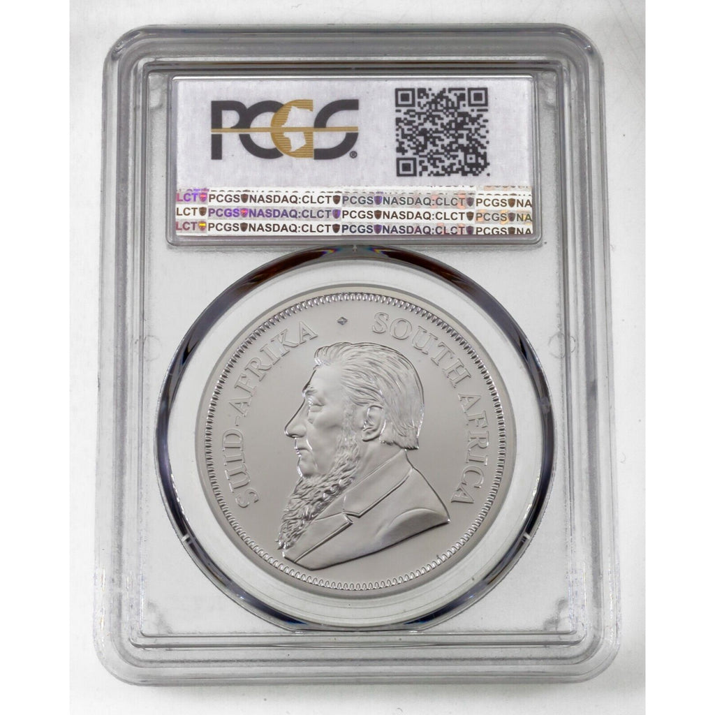 2018 South Africa 1 Oz. Silver Krugerrand Graded by PCGS as MS-70 First Week