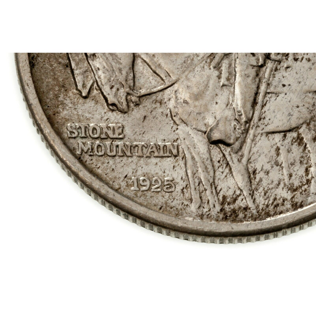 1925 50C Stone Mountain Commemorative Half Dollar in BU Condition, Some Toning