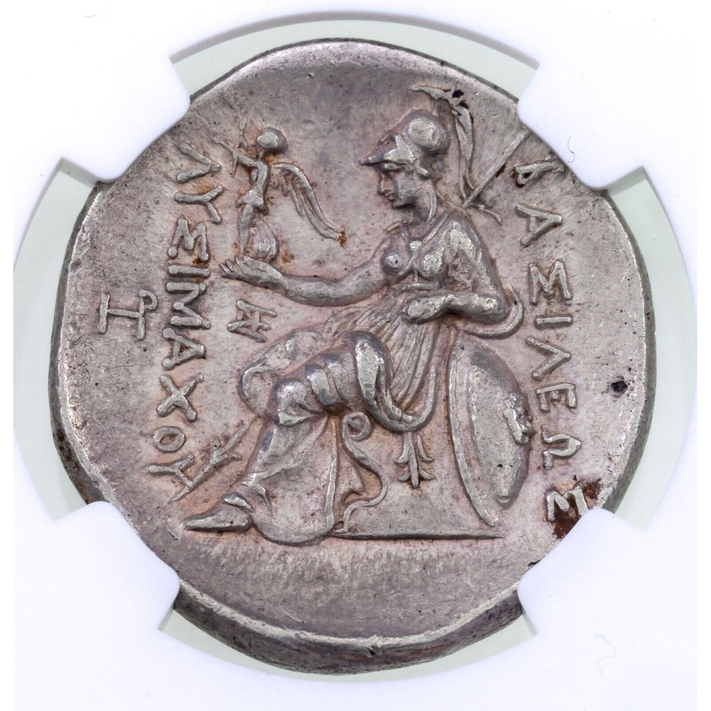 Kingdom of Thrace Lysimachus 305-281 BC, AR Tetradrachm, Ch AU 5/5 4/5