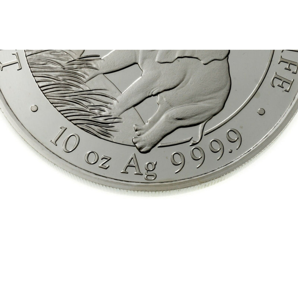 2017 Somalia 1,000 Shillings 10 oz Silver Elephant BU Coin