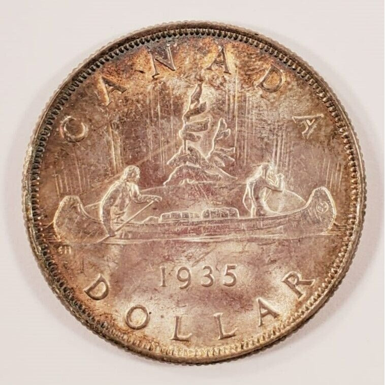 1935 Canada Silver Dollar KM #30 Uncirculated George V