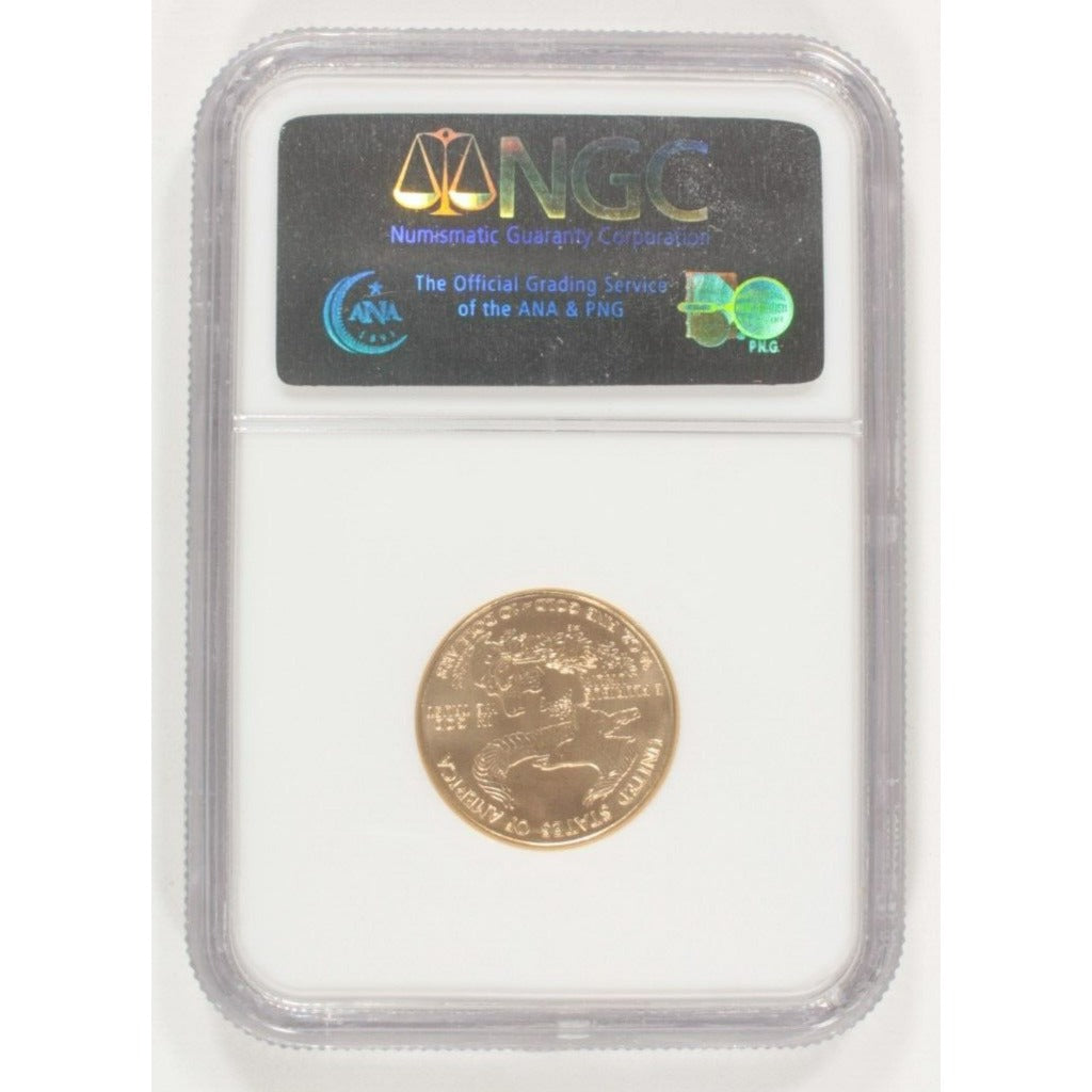 2005 1/4 Oz. G$10 Gold American Eagle Graded by NGC as MS70