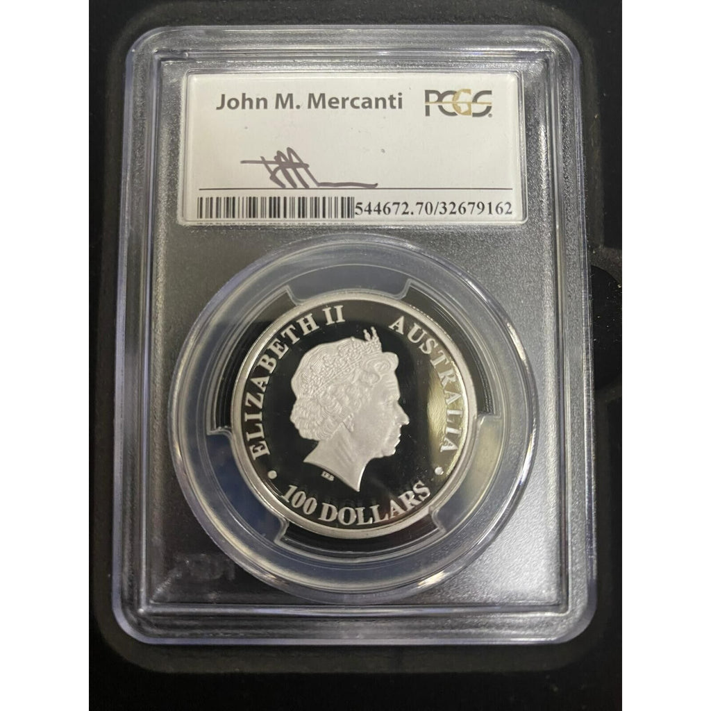 2015-P Australia $100 Platinum Wedge Tailed Eagle Graded by PCGS as PR70DCAM