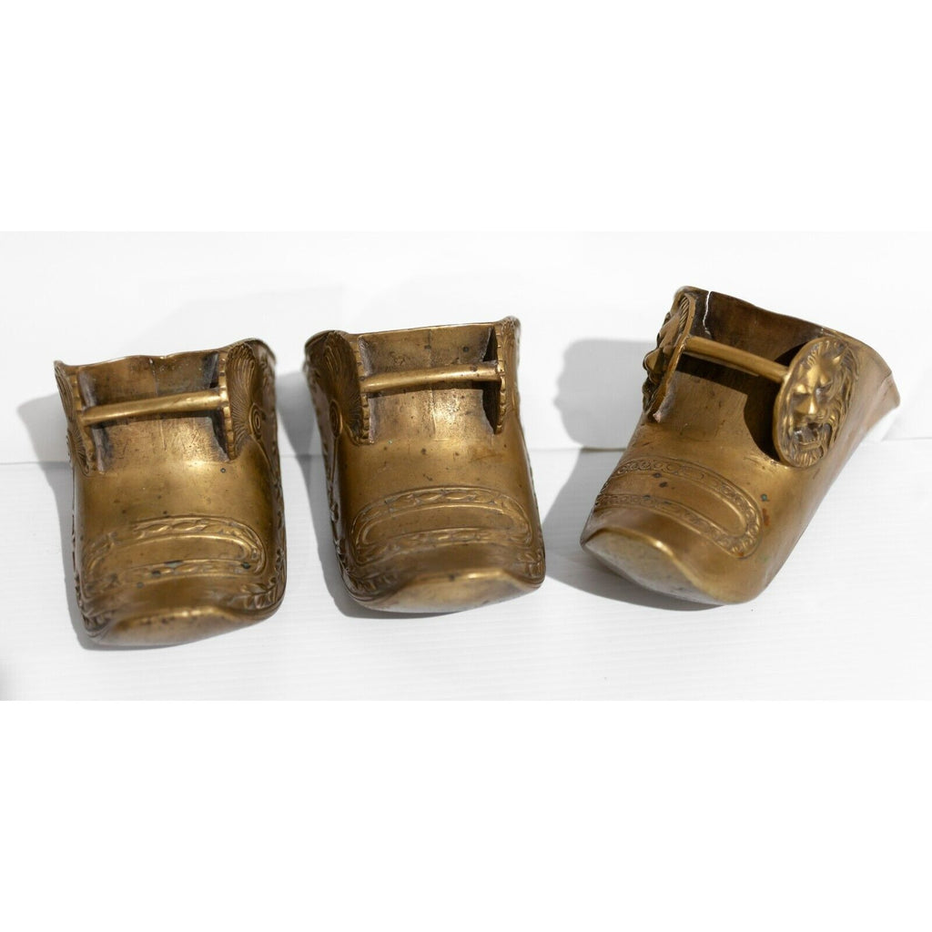Collection of Six (6) Antique Spanish Colonial Era Brass Stirrup Circa 1600-1700