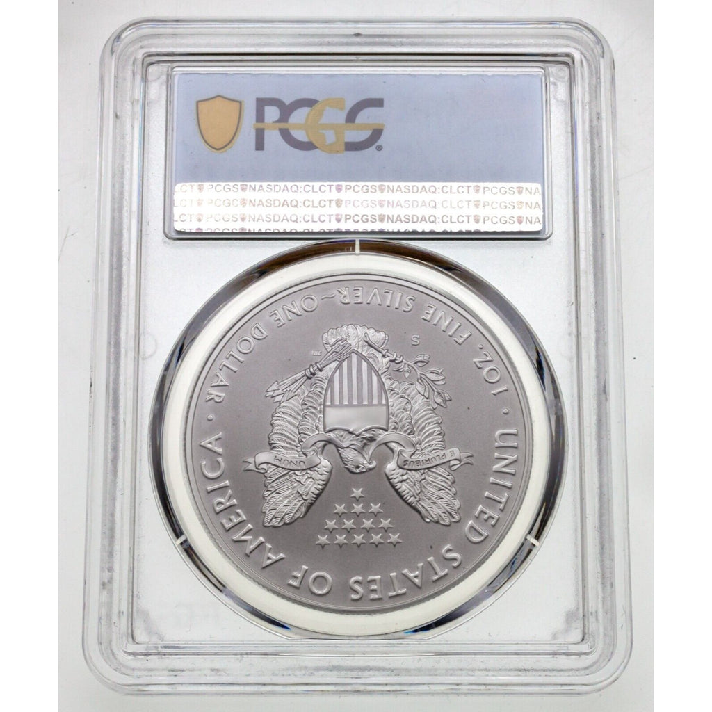 2019-S $1 Silver Eagle Enhanced Reverse Proof FDOI PCGS PR70 w/ CoA #09312