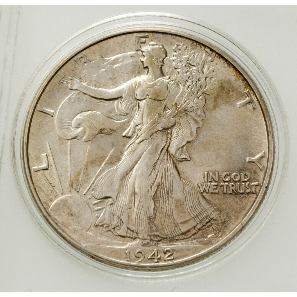 1942 Year Set in Clear Holder AU About Uncirculated Condition
